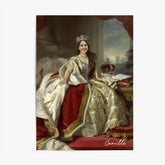 Tableau Personnalisé Portrait de Femme de la Reine Victoria du Royaume-Uni